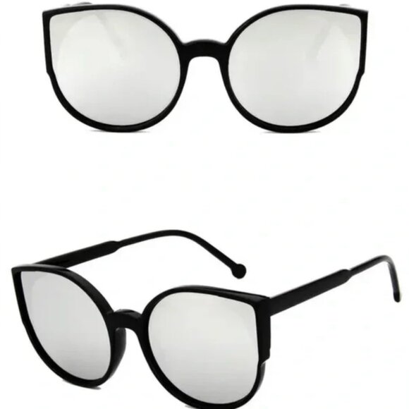 Silver Cat Eye Sunglasses - Picture 1 of 2